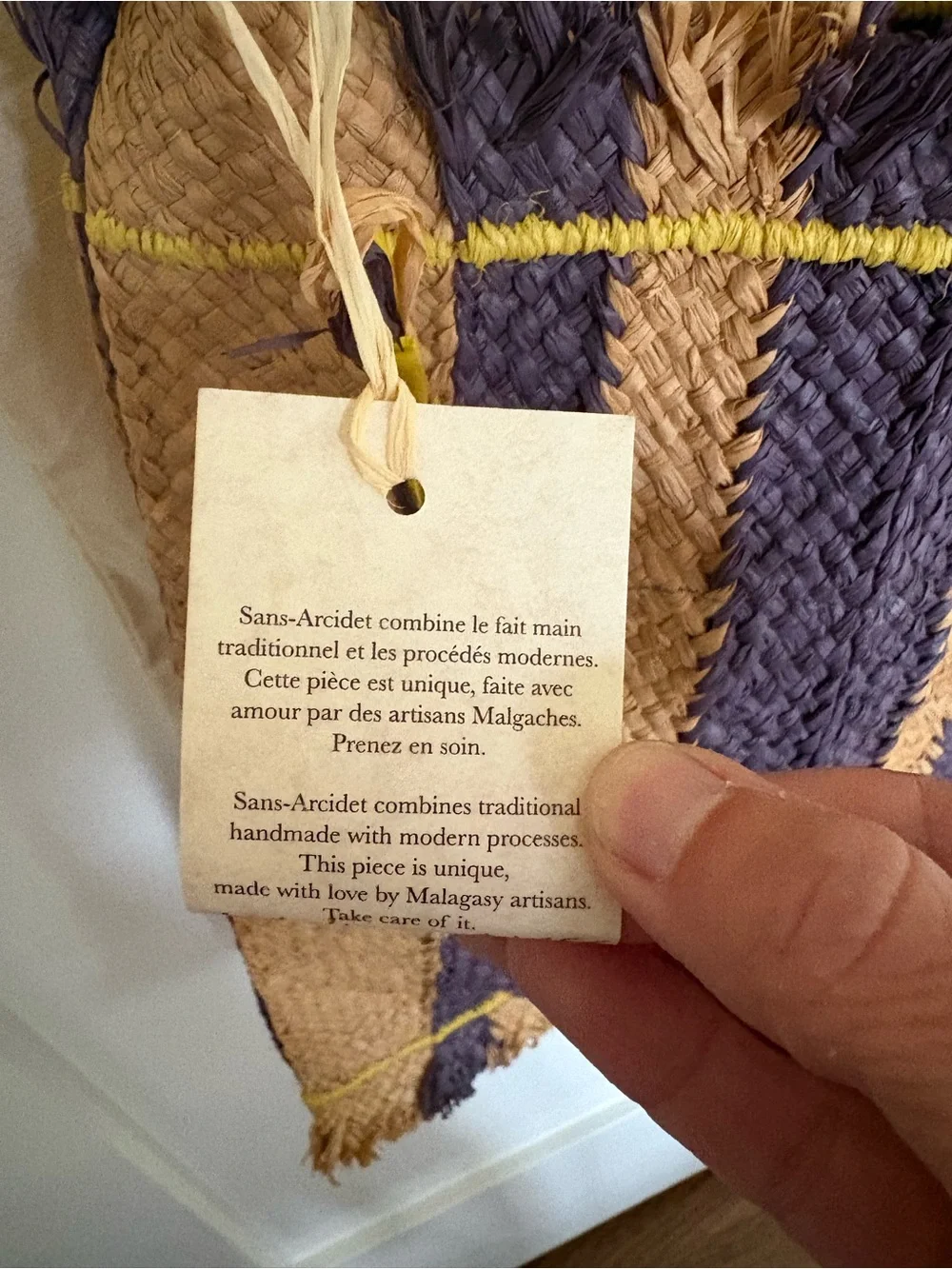 NWT Sans Aridet Paris Facteur Bag